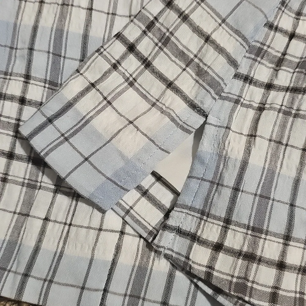 NWT Melrose and Market Blazer XL Lightweight Lined Plaid Seersucker Jacket - Picture 8 of 8